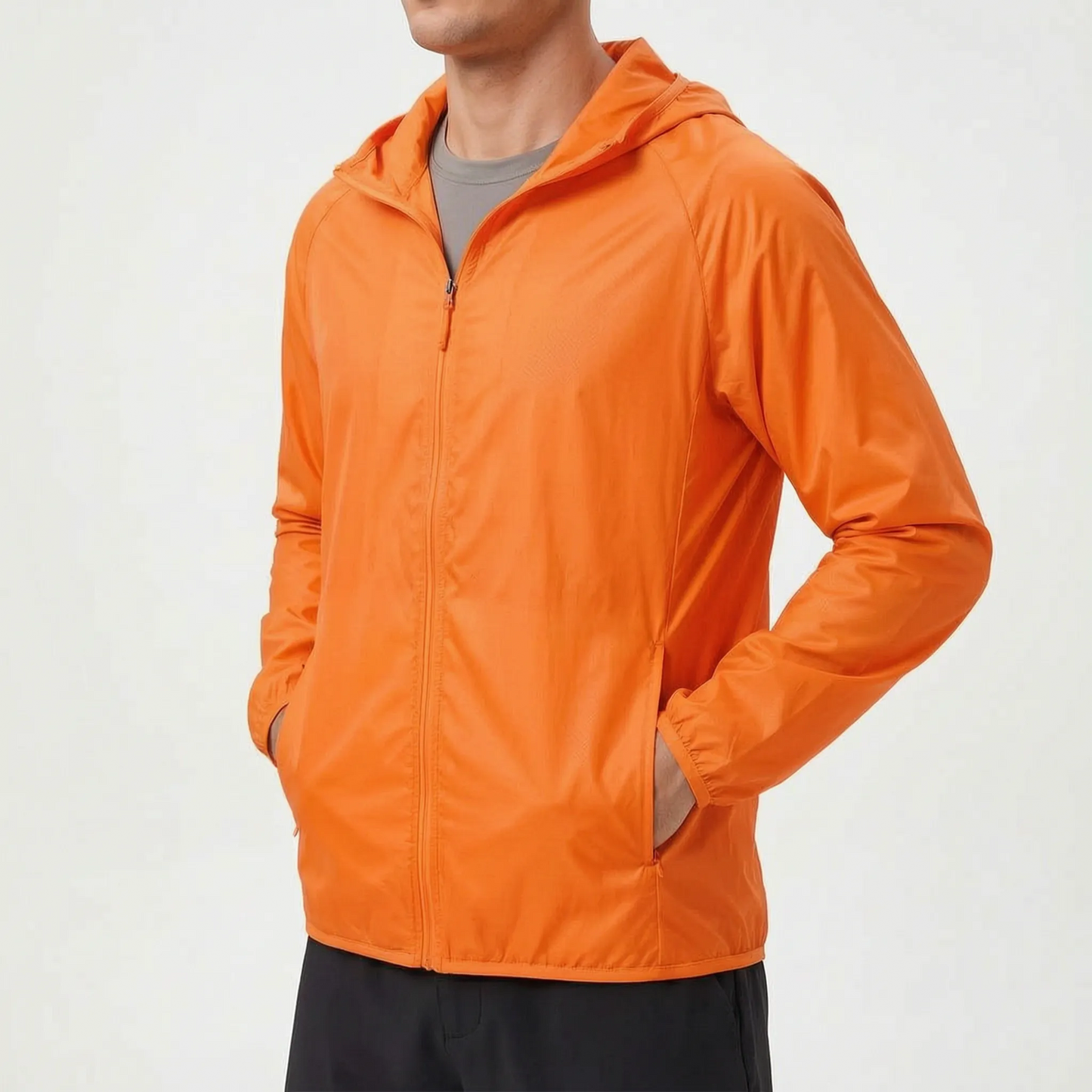 Packable Lightweight Hooded Windbreaker