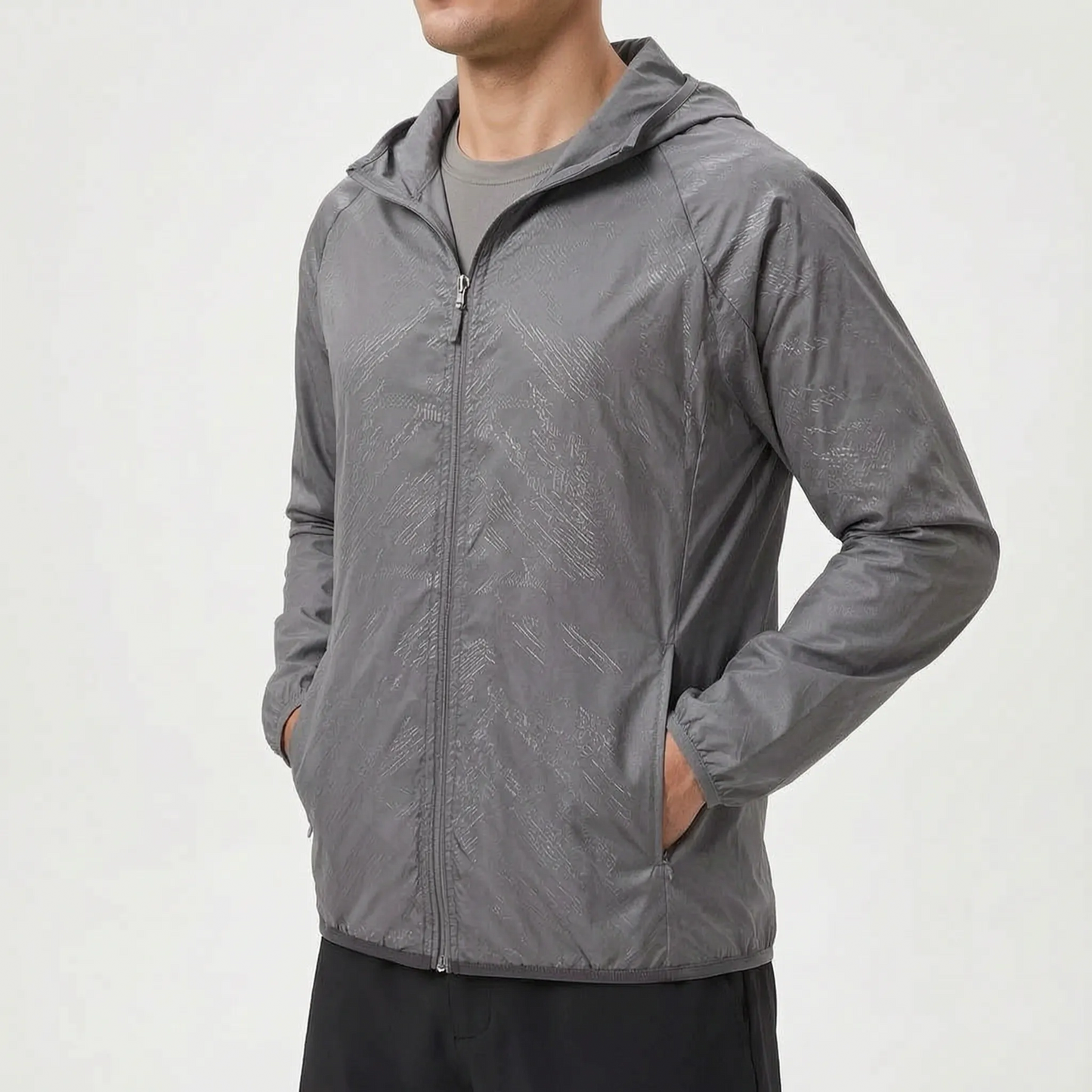 Packable Lightweight Hooded Windbreaker