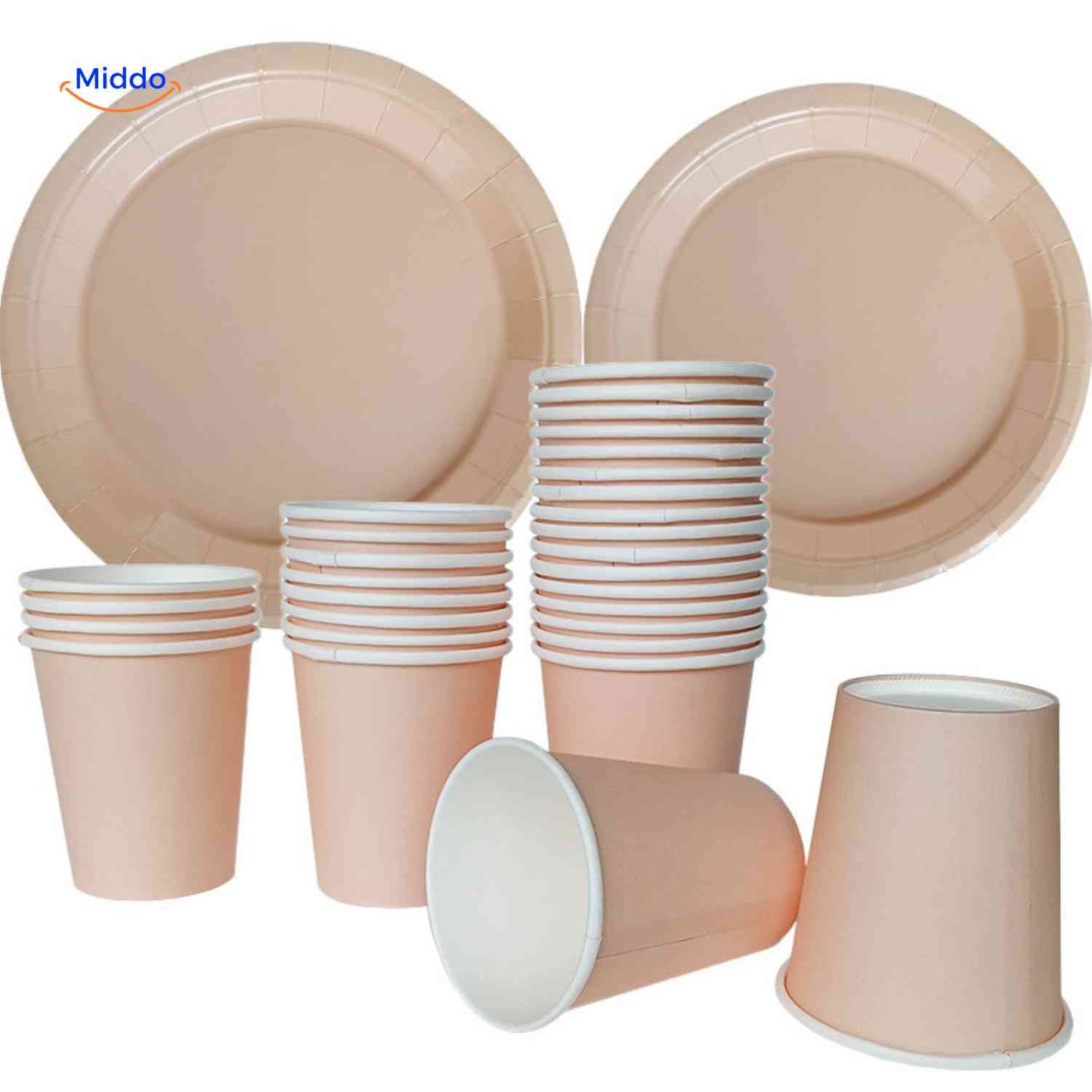 PartyLux™ Tableware Set | 141-Piece Tableware Set, Plates, Cups, Cutlery & Tablecloth