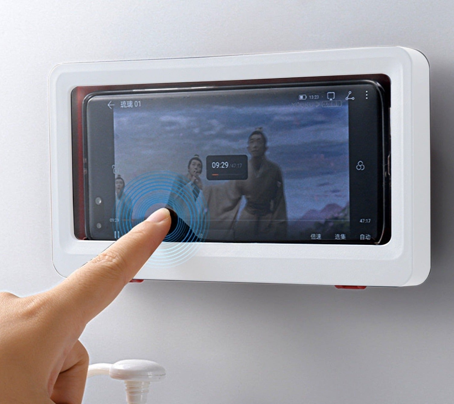 Phone Holder for the Shower | Keep Enjoying Your Series!
