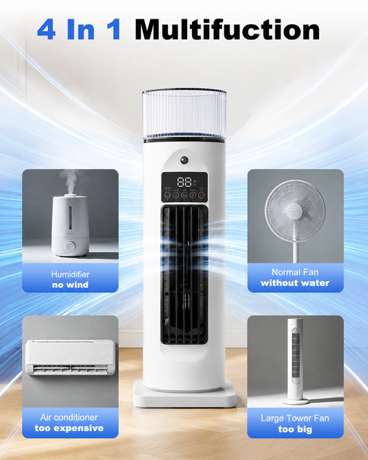 Portable 4-in-1 Room Cooler with Remote Control and Timer - Image 2