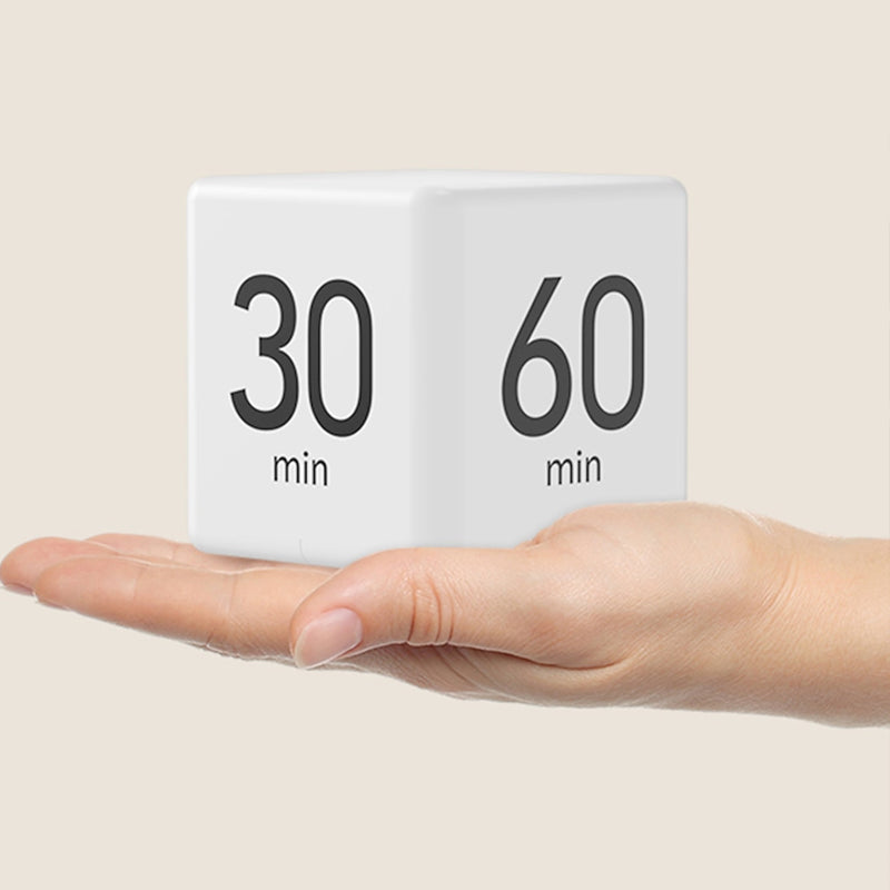 Portable Cube Timer Digital Countdown Alarm for Productivity