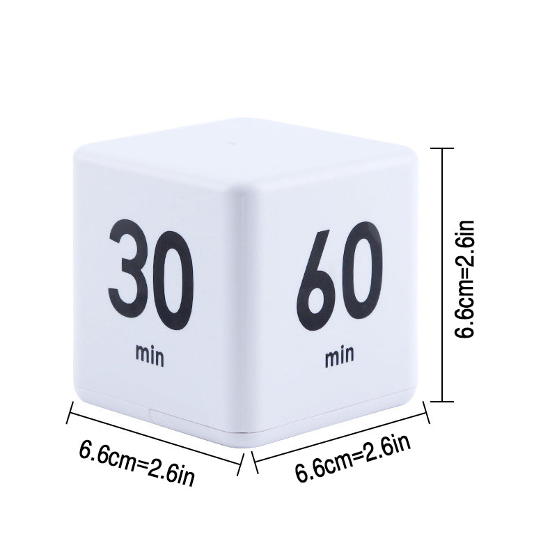 Portable Cube Timer Digital Countdown Alarm for Productivity