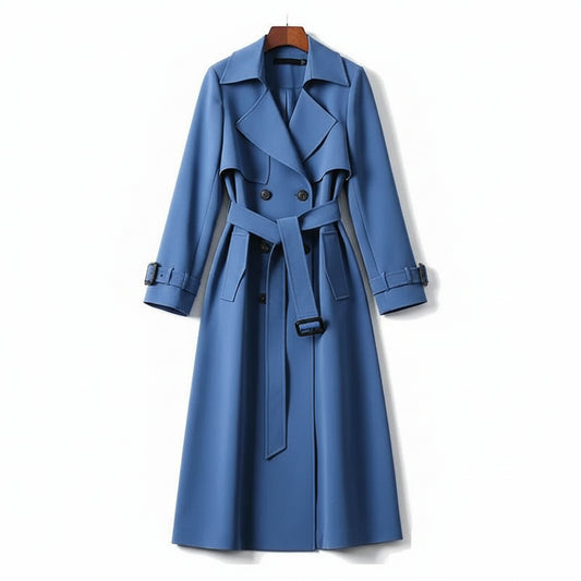 Women's Belted Double Breasted Trench Coat