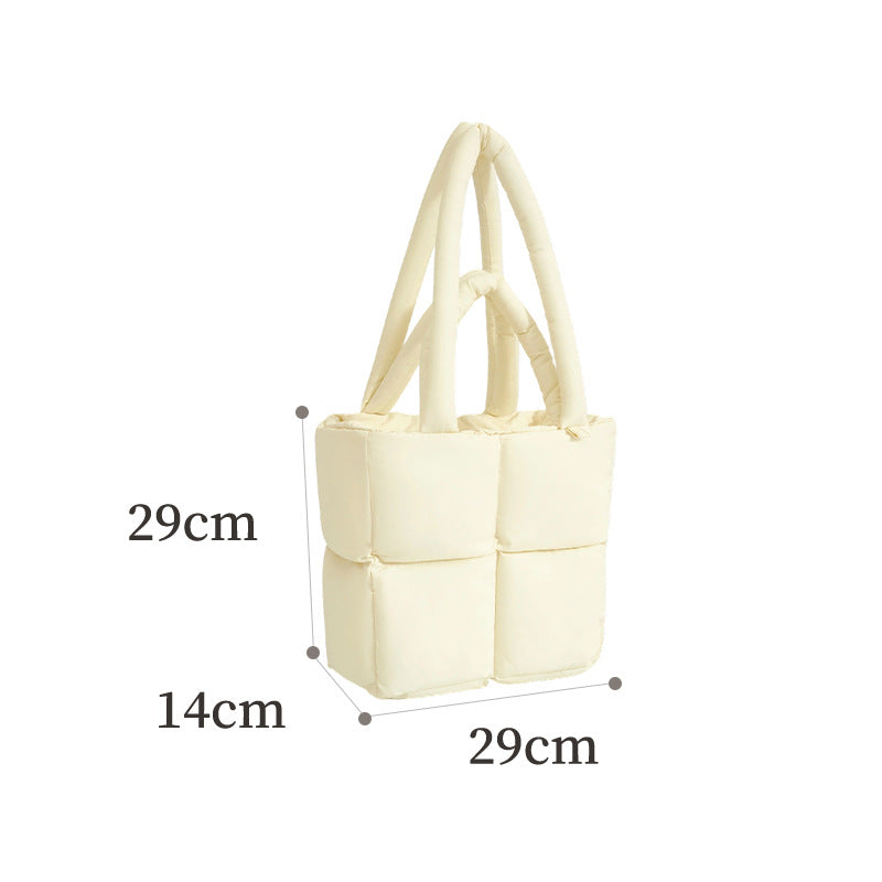 Quilted Puffer Tote Bag