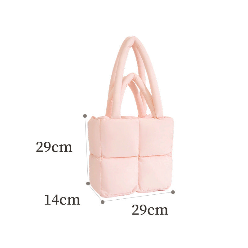 Quilted Puffer Tote Bag