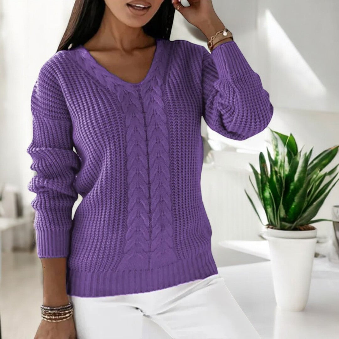 Relaxed-Fit Long-Sleeve Sweater
