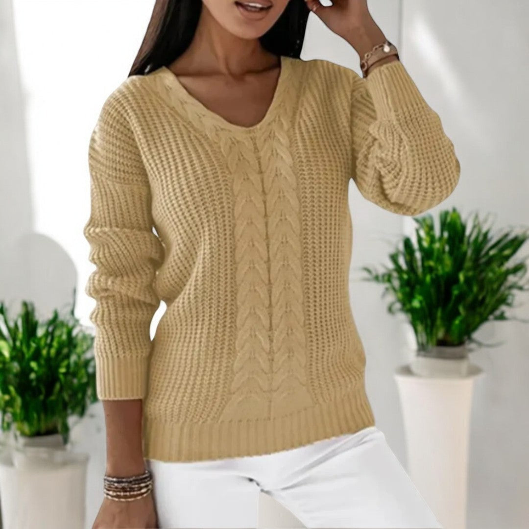 Relaxed-Fit Long-Sleeve Sweater