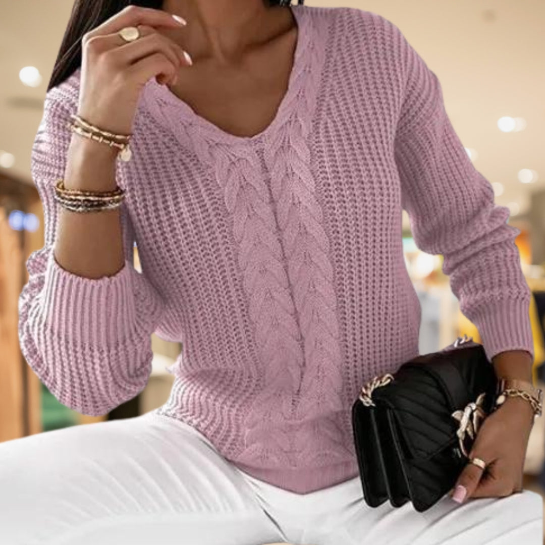 Relaxed-Fit Long-Sleeve Sweater