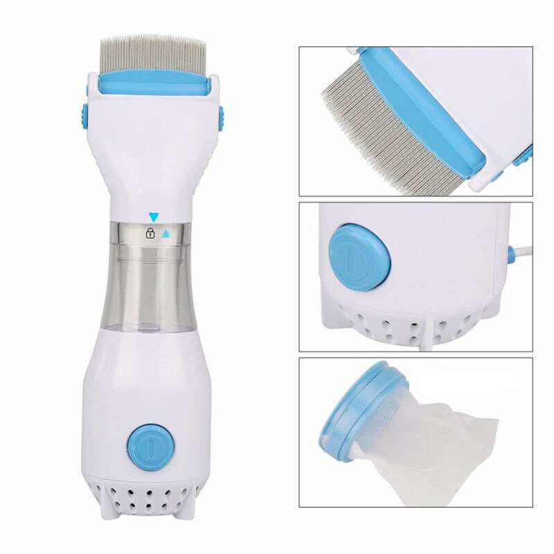 Rose® LiceCollector - Safe and Easy Electric Lice Removal Comb