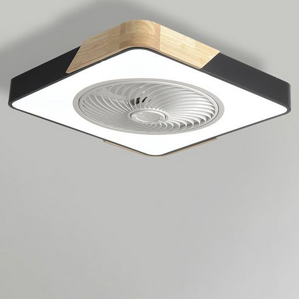 Round LED Ceiling Fan without Blades | Quiet and Elegant Design