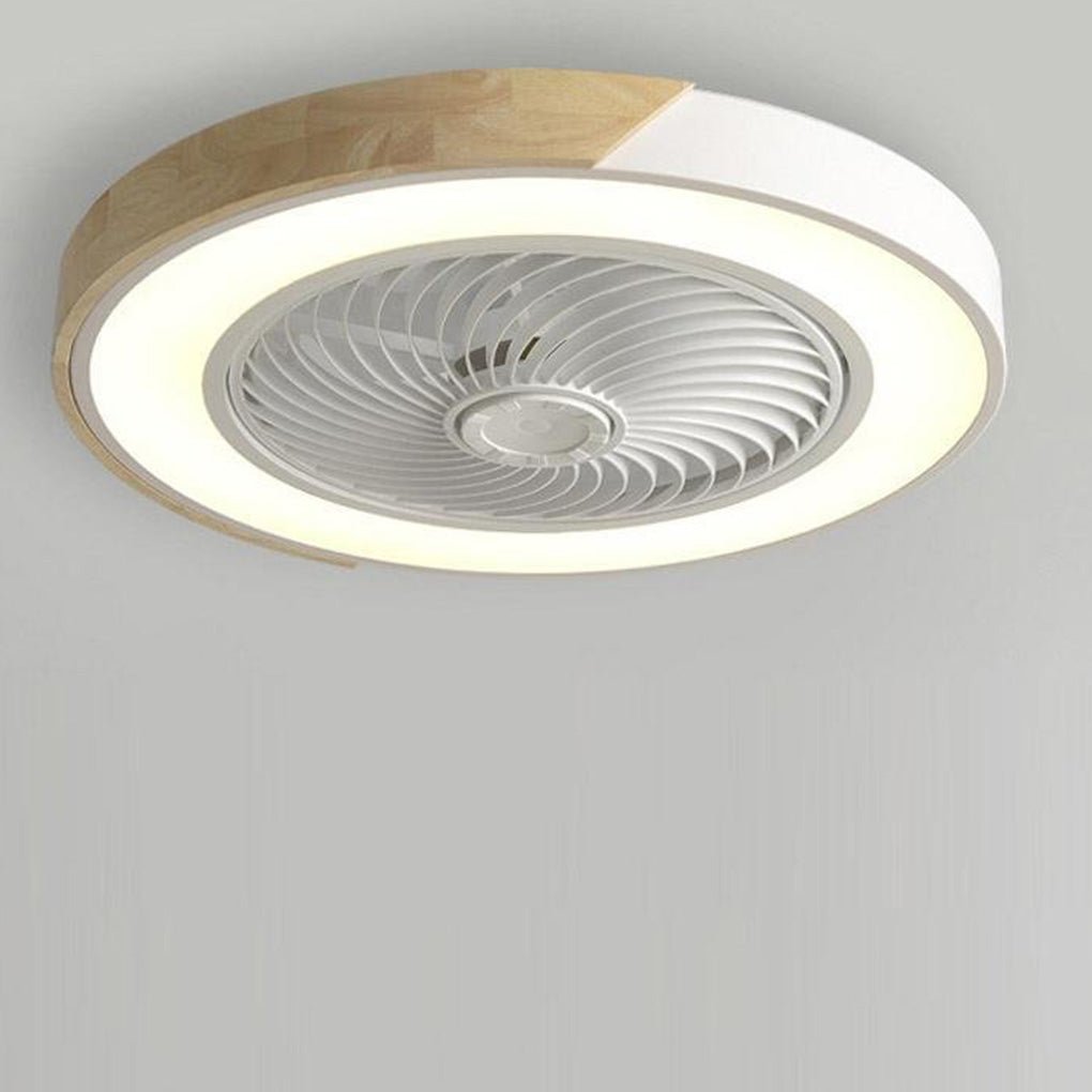 Round LED Ceiling Fan without Blades | Quiet and Elegant Design