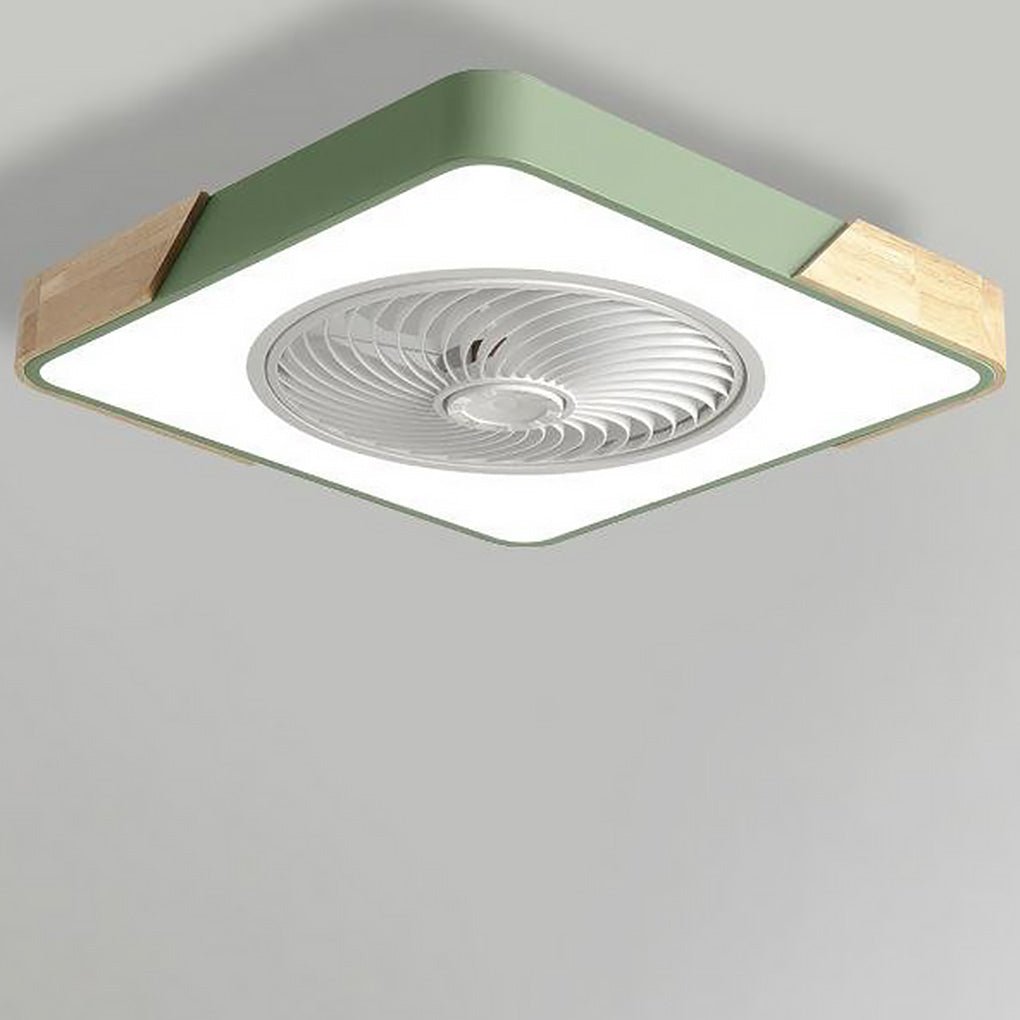Round LED Ceiling Fan without Blades | Quiet and Elegant Design