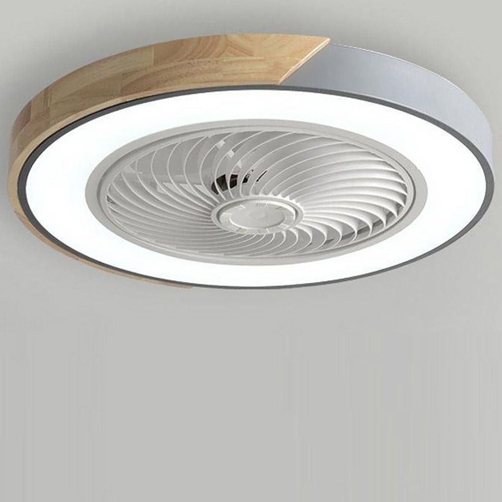 Round LED Ceiling Fan without Blades | Quiet and Elegant Design