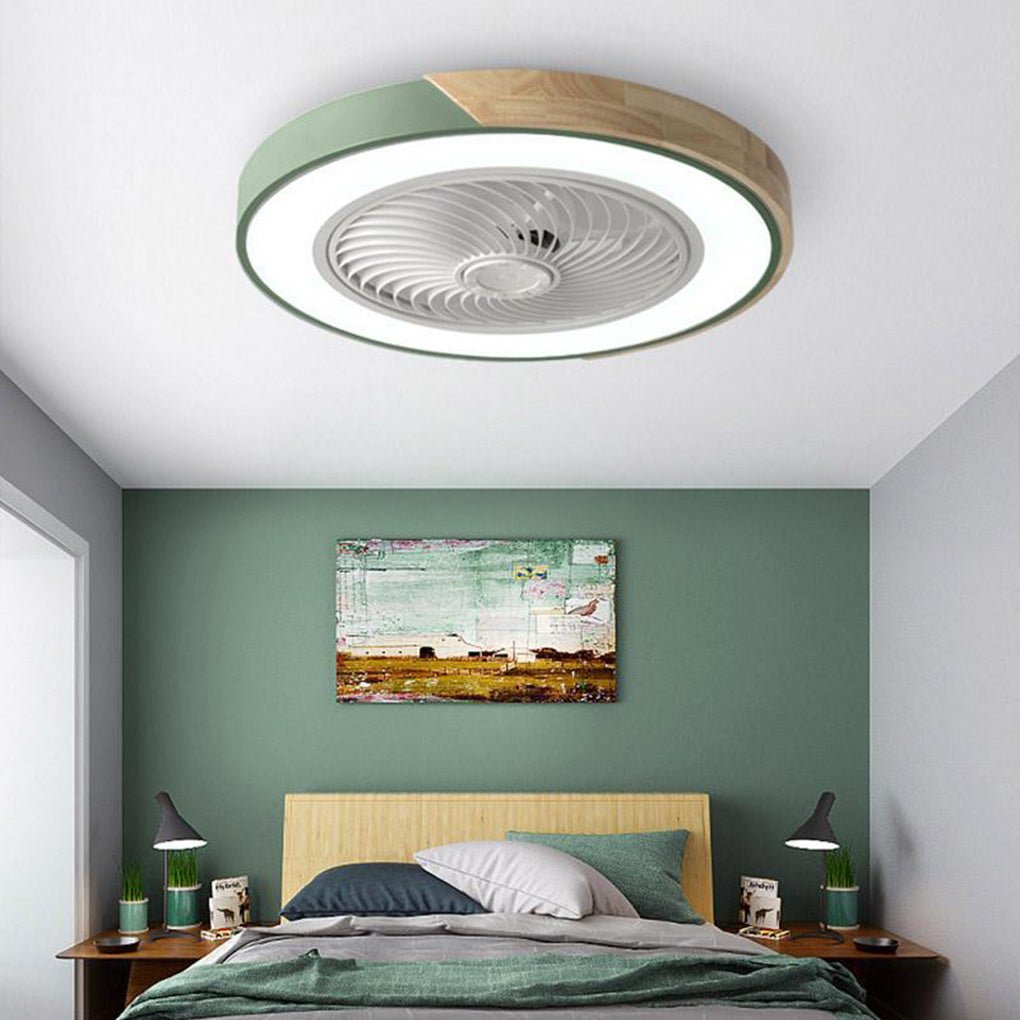 Round LED Ceiling Fan without Blades | Quiet and Elegant Design