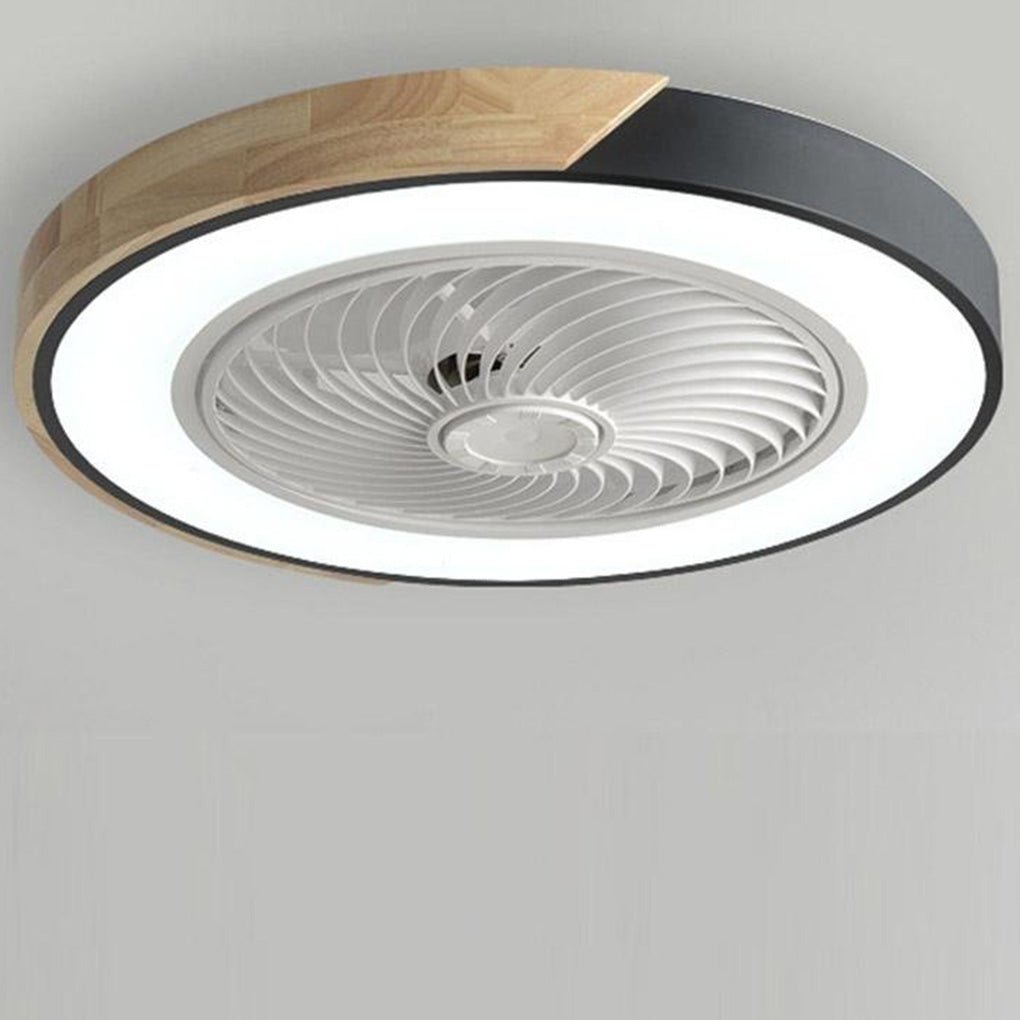 Round LED Ceiling Fan without Blades | Quiet and Elegant Design