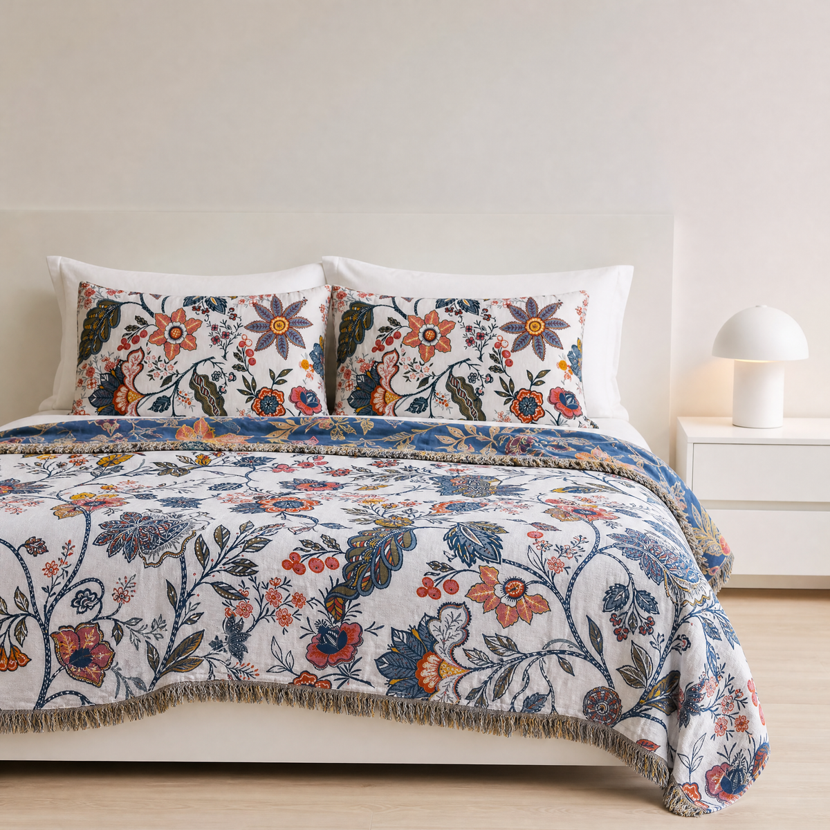 Rustic Floral Cushion Covers - Set of 2
