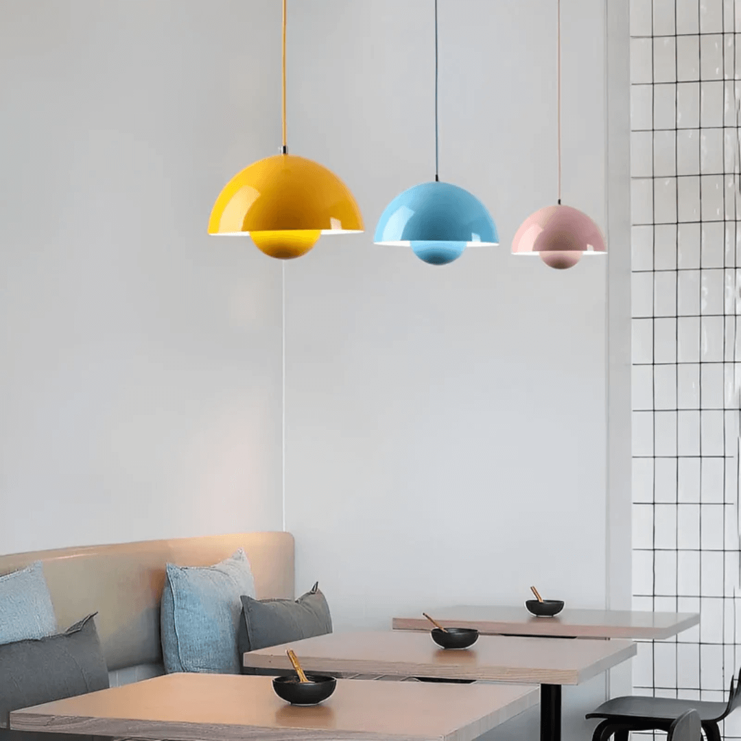 Scandinavian LED Pendant Lamp - Flower Pot Design
