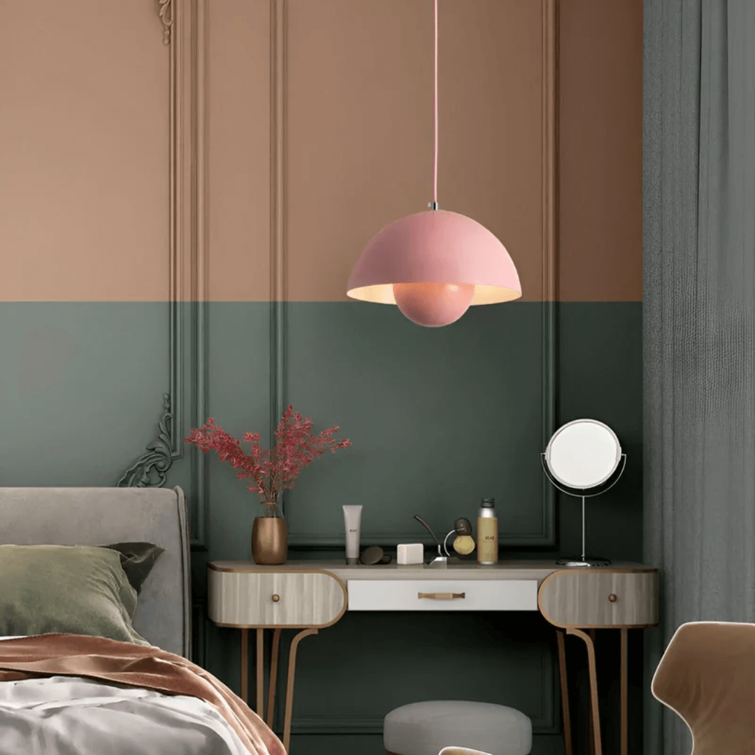 Scandinavian LED Pendant Lamp - Flower Pot Design