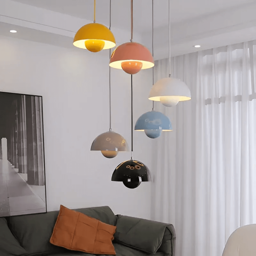 Scandinavian LED Pendant Lamp - Flower Pot Design