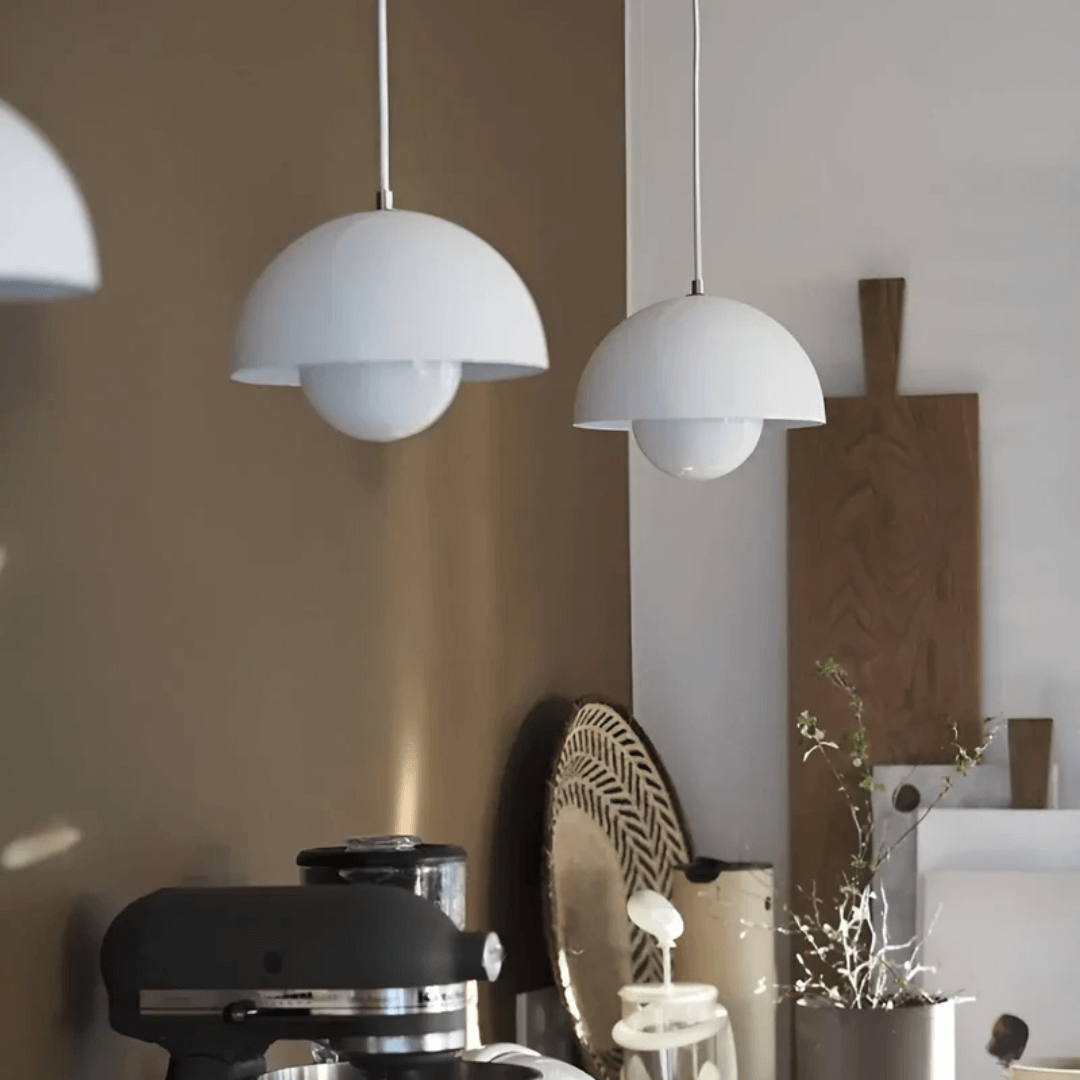Scandinavian LED Pendant Lamp - Flower Pot Design