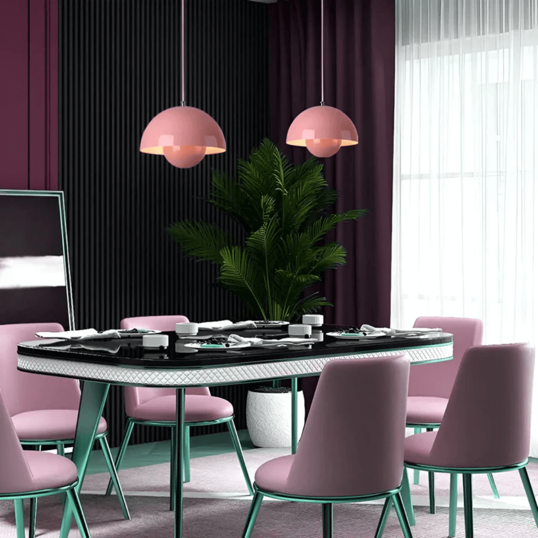 Scandinavian LED Pendant Lamp - Flower Pot Design