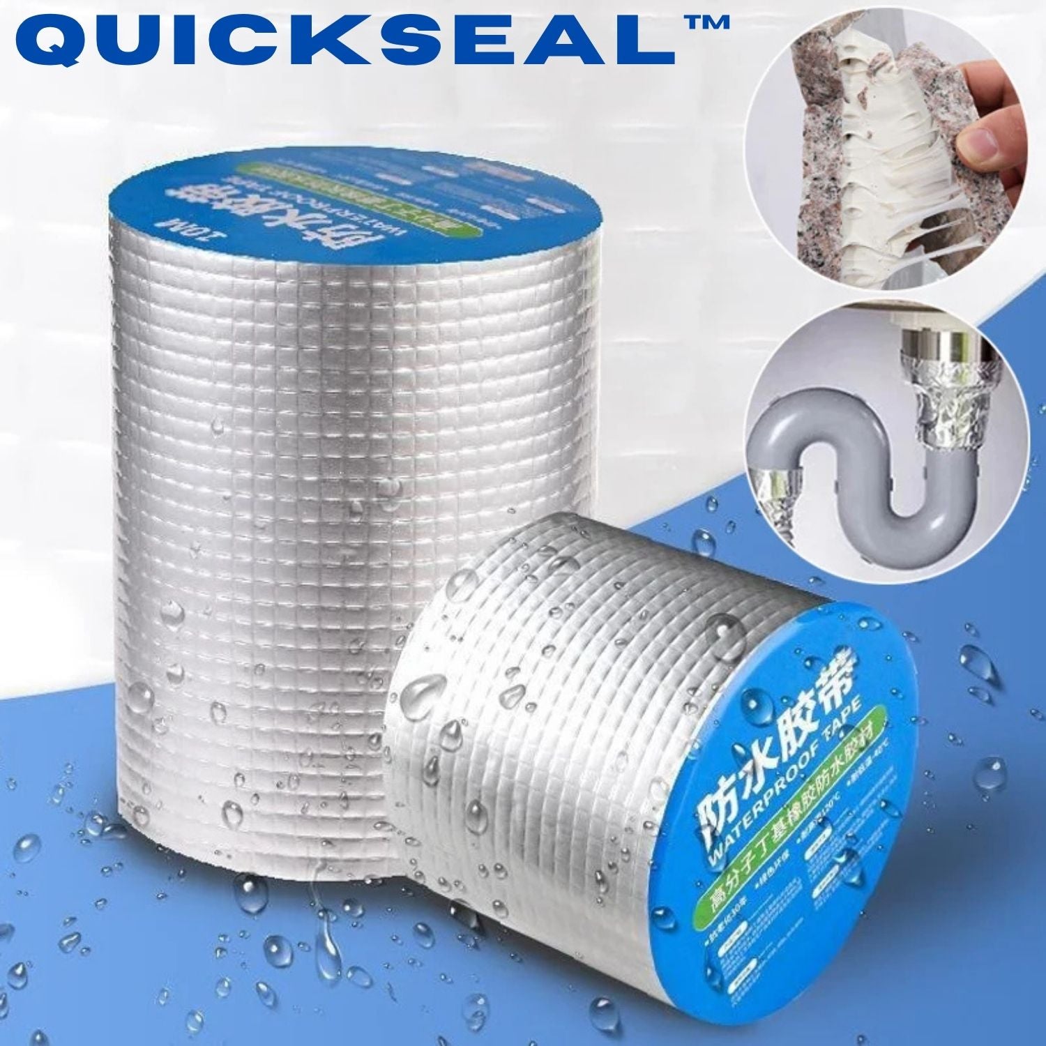 Sealant Tape | Waterproof Repair Tape for Leaks | Strong Adhesion on Surfaces | QuickSeal