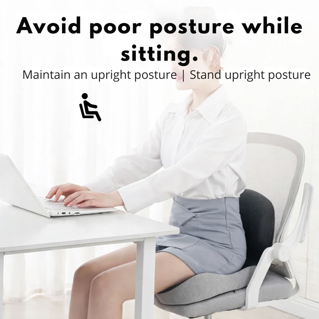 Seat Cushion | Ergonomic Memory Foam Seat Cushion | Pressure Relief & Non-Slip | ErgoComfort