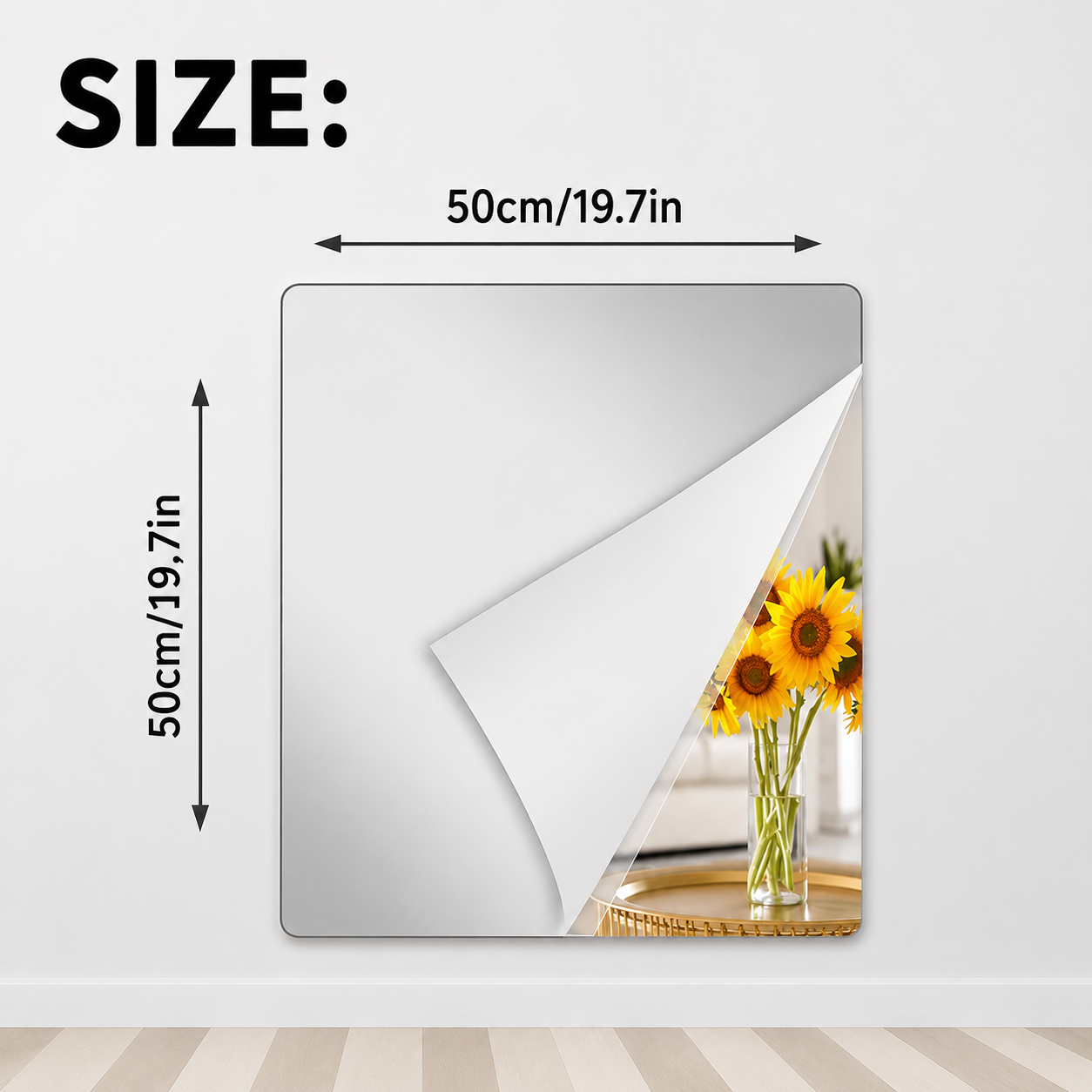 Self-Adhesive Mirror Film | Shatterproof & Customizable | Crystal Clear | VivaShield