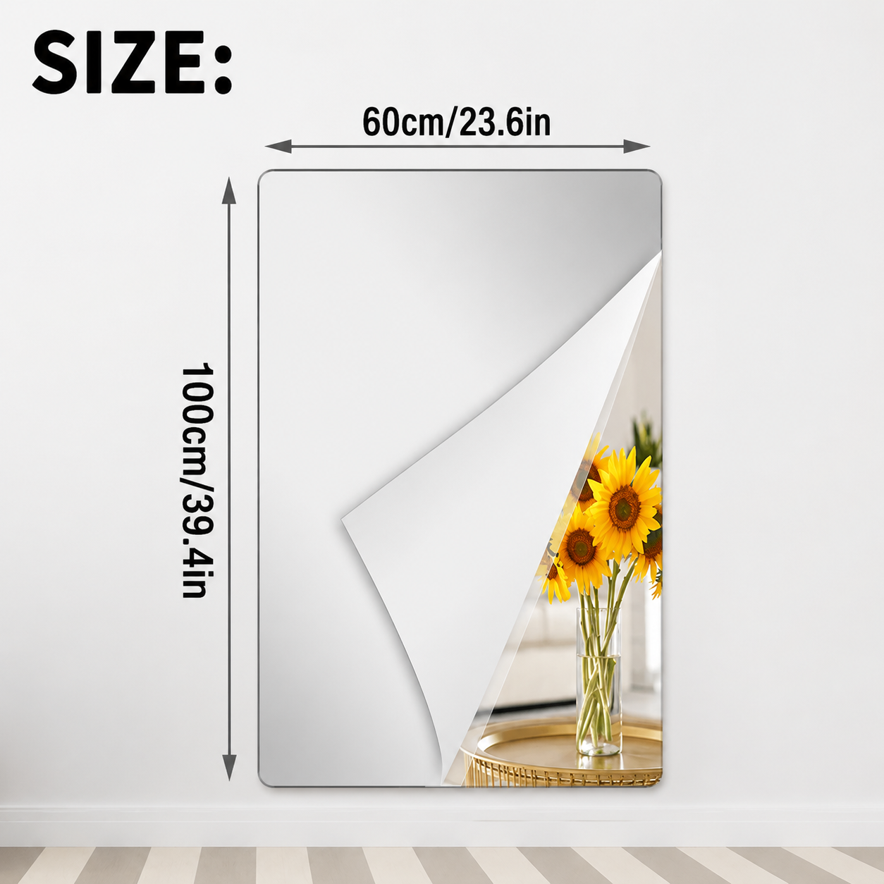 Self-Adhesive Mirror Film | Shatterproof & Customizable | Crystal Clear | VivaShield