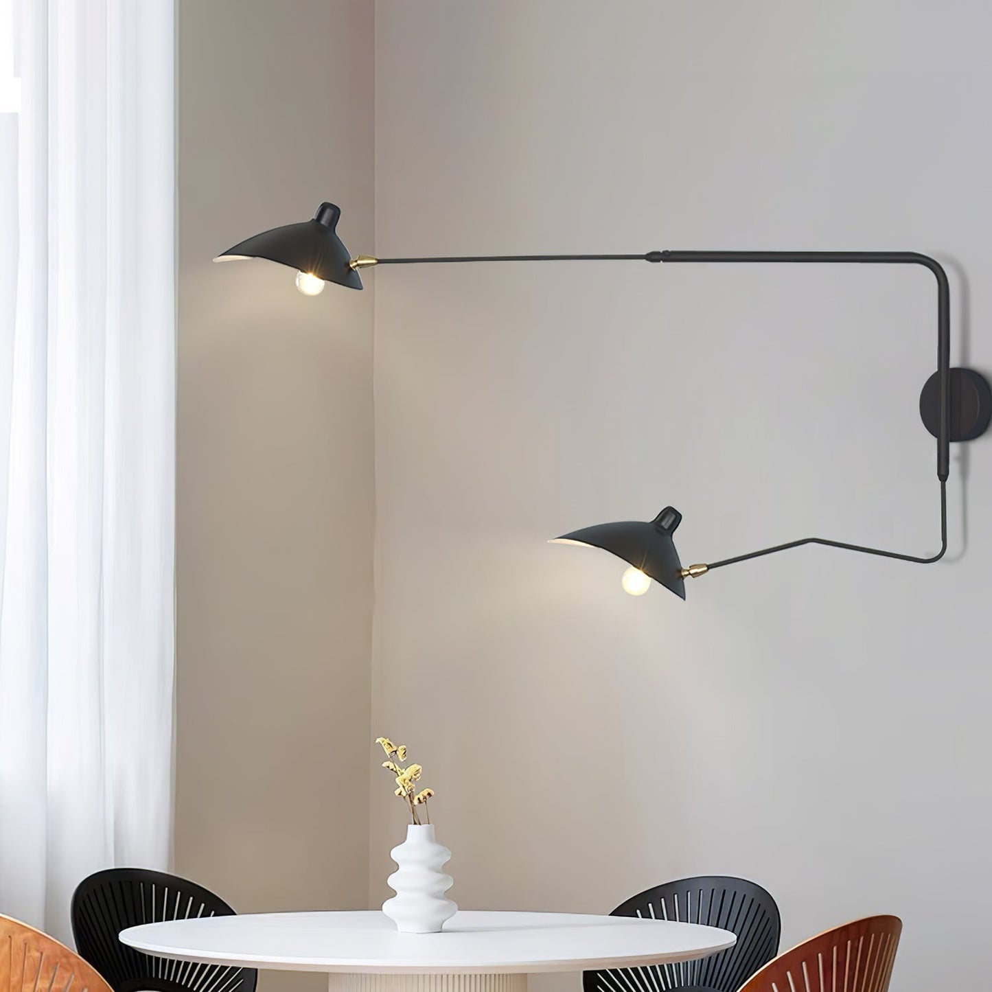 Serge Mouille Wall Sconce - Design Wall Lamp - Mobile Arms