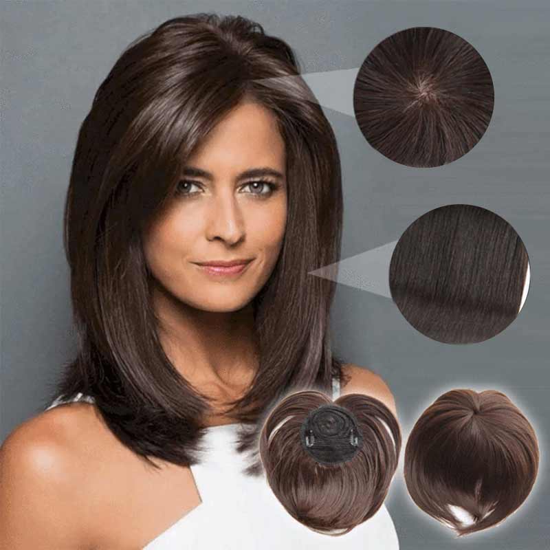 Silky Clip-On Hair Topper for Women with Clips