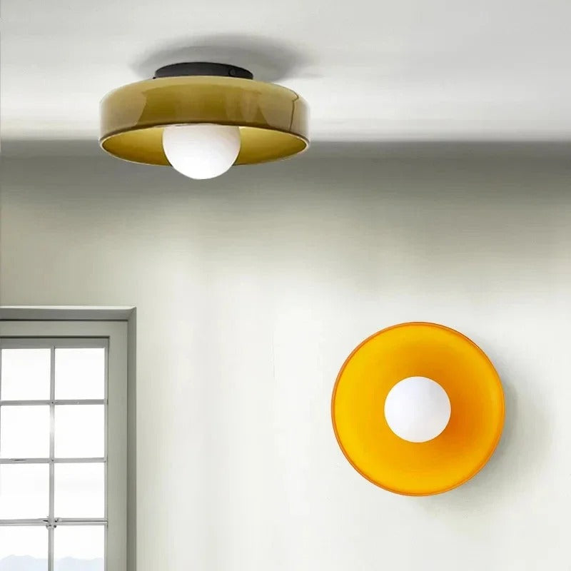 Simple Glass Ceiling Lamp – Stylish Lighting for Any Space