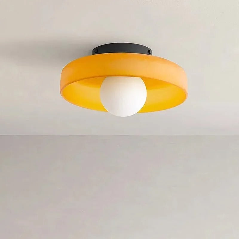 Simple Glass Ceiling Lamp – Stylish Lighting for Any Space