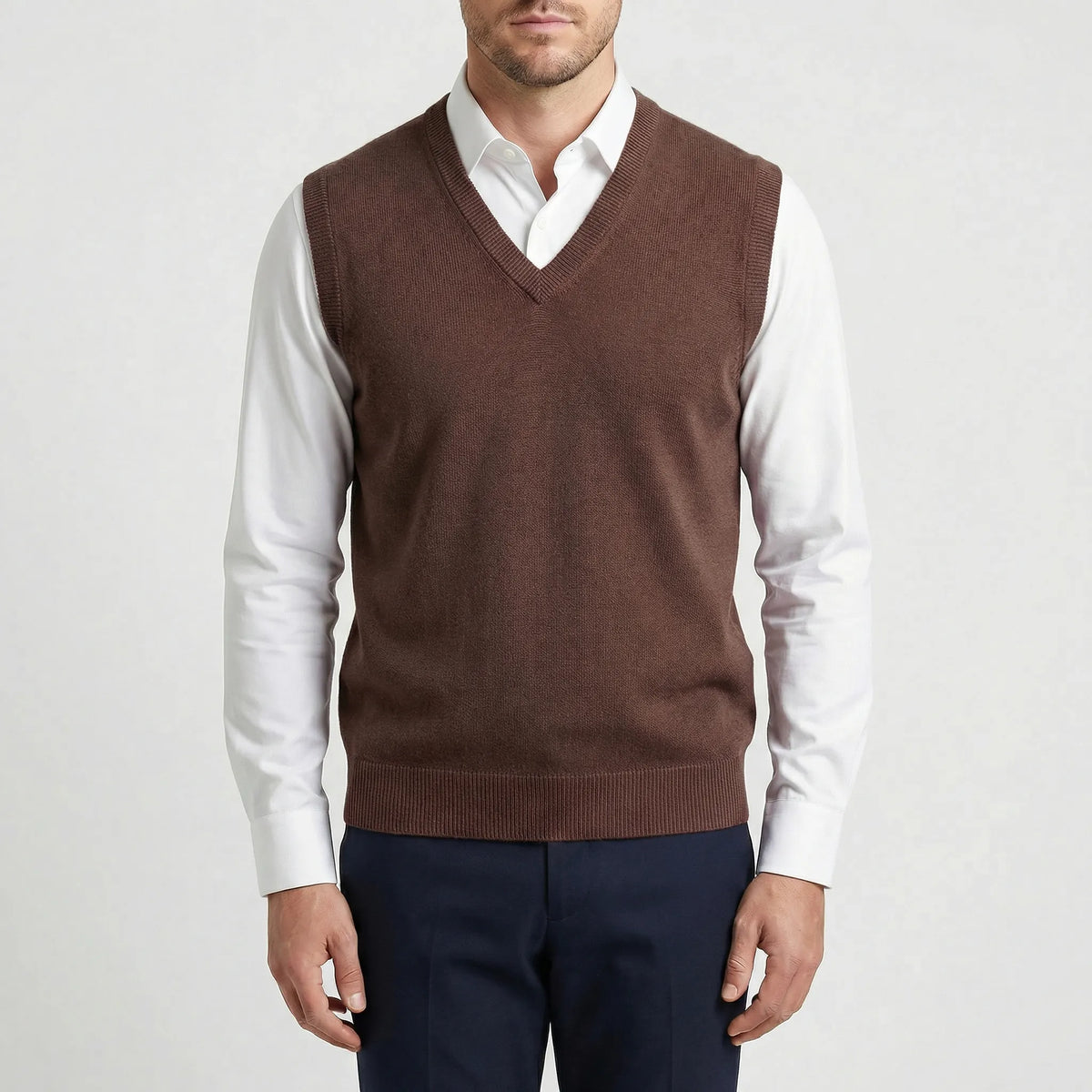 Sleeveless V-Neck Sweater Vest