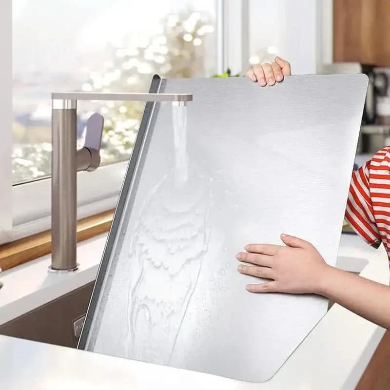 SliceGrip Stainless Steel Cutting Board with Spill Guard