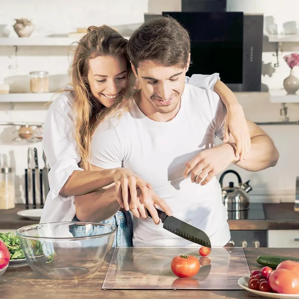 SlipSafe – Transparent Cutting Board – Non-Slip and Discreet – Ideal for Modern Kitchens