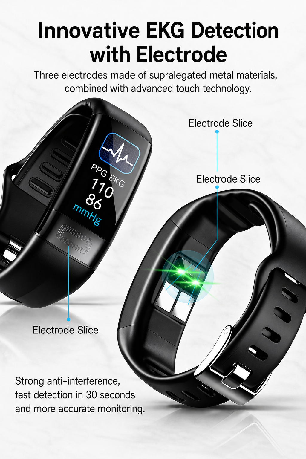Smartwatch | Health Measurement | EKG, Blood Pressure & Sleep Tracking | Vitaro
