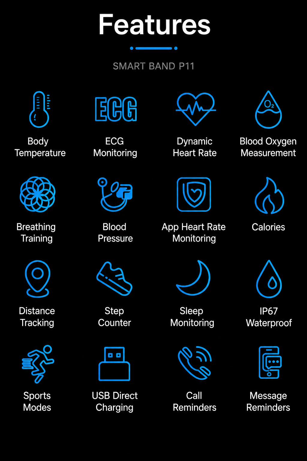 Smartwatch | Health Measurement | EKG, Blood Pressure & Sleep Tracking | Vitaro