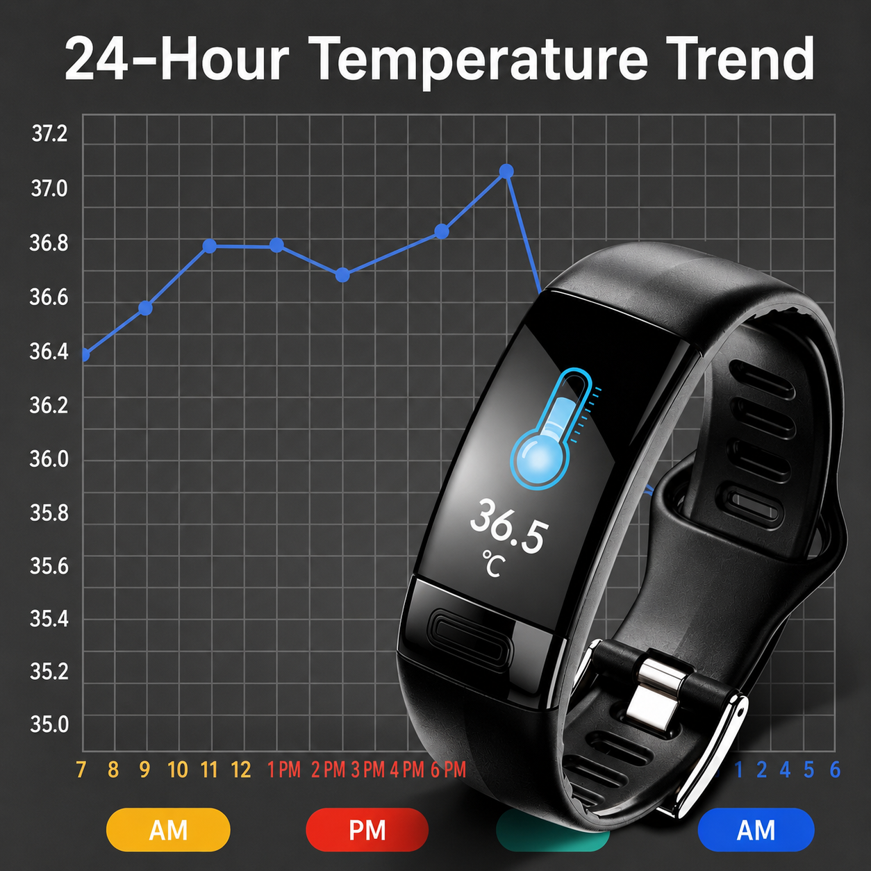 Smartwatch | Health Measurement | EKG, Blood Pressure & Sleep Tracking | Vitaro
