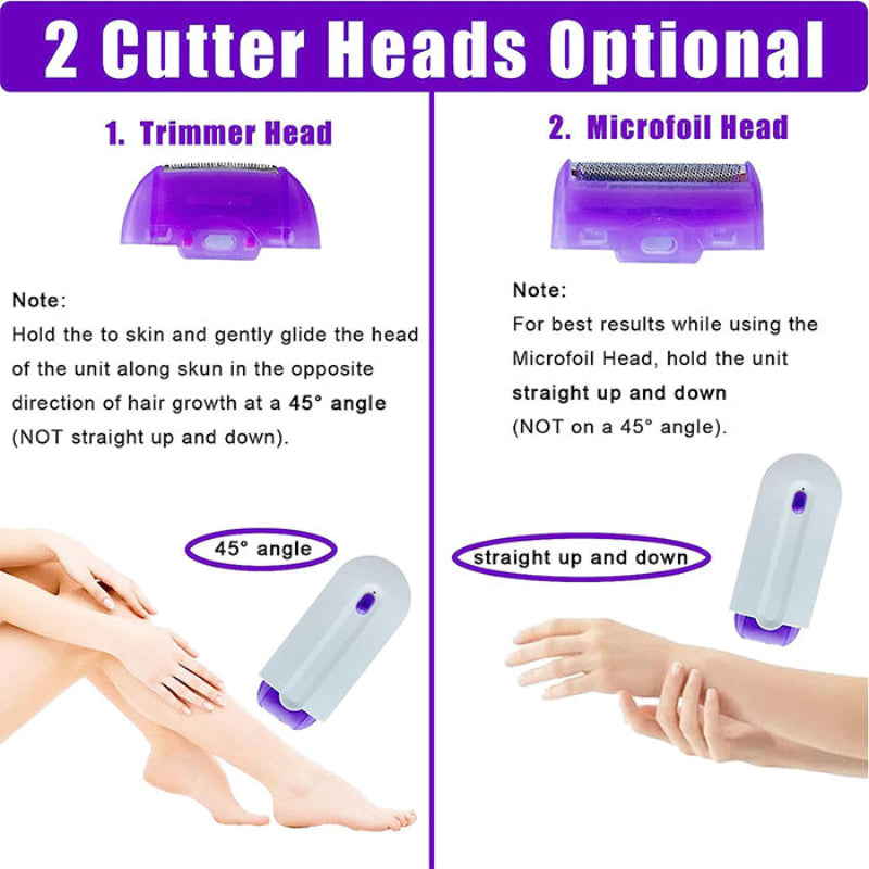 SmoothShaver - Multi-Purpose Smooth Gentle Painless Hair Removal Shaver