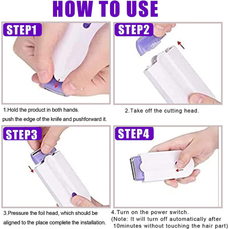 SmoothShaver - Multi-Purpose Smooth Gentle Painless Hair Removal Shaver