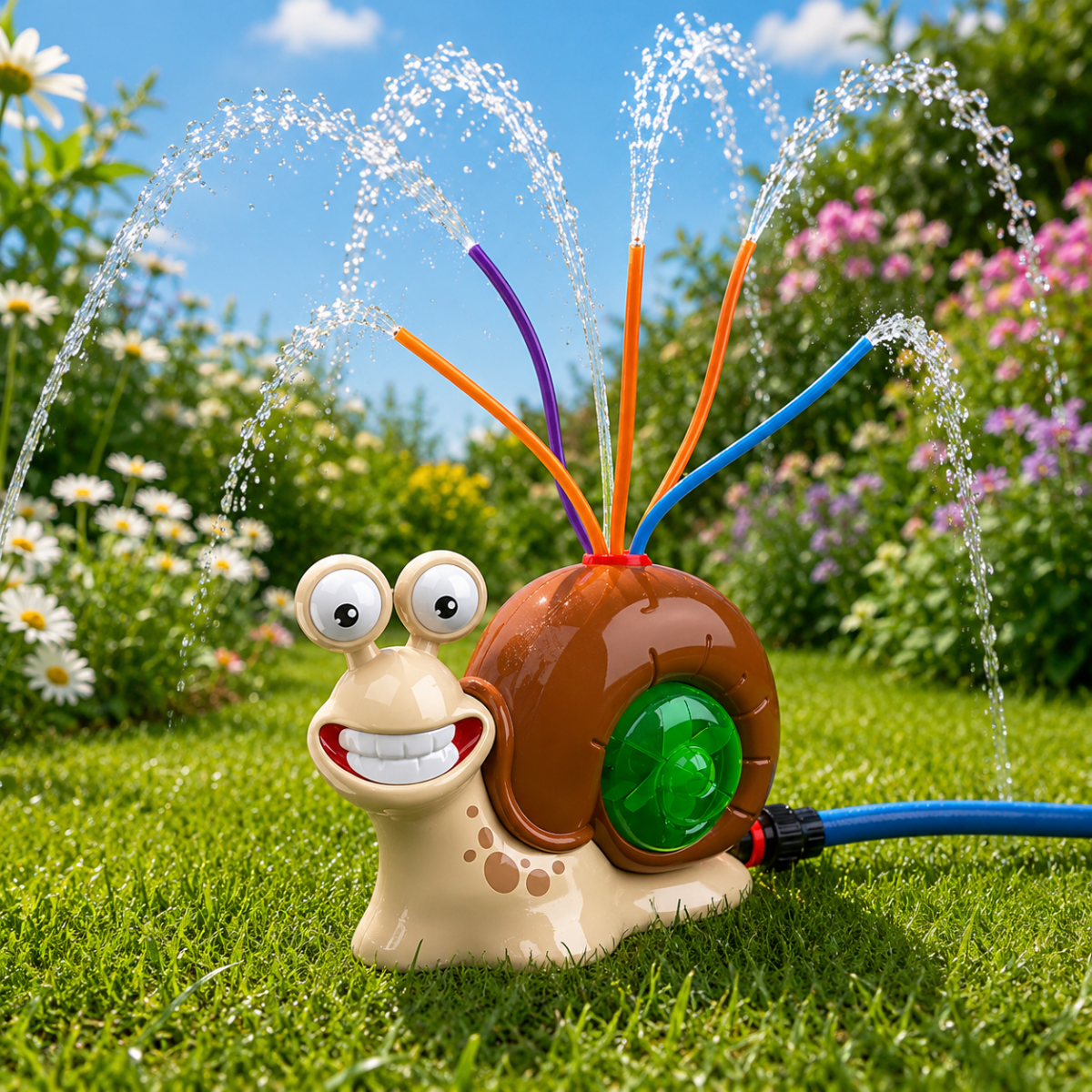 SNAILSPLASH – Colorful Snail Water Sprinkler for Joyful Garden Fun
