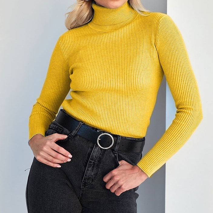 Soft and Cozy High-Neck Winter Turtleneck Sweater
