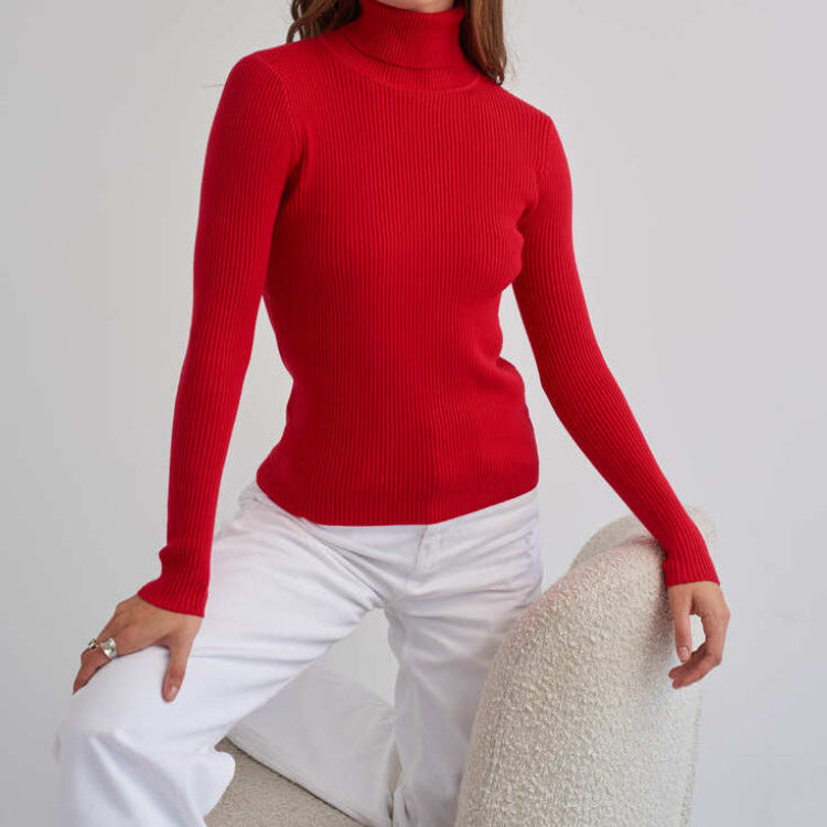 Soft and Cozy High-Neck Winter Turtleneck Sweater