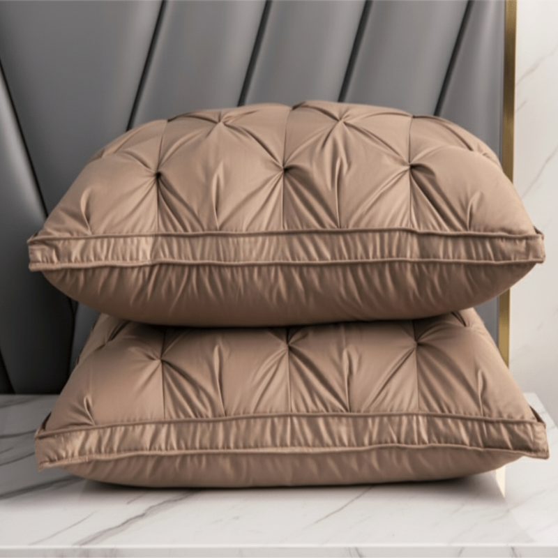 Soft Sleeping Pillow with Goose Down – Hypoallergenic, Breathable, and Comfortable for Sleep