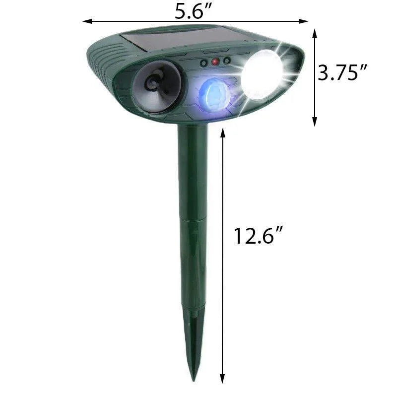 Solar-Powered Ultrasonic Deer Repeller - Pack of 4