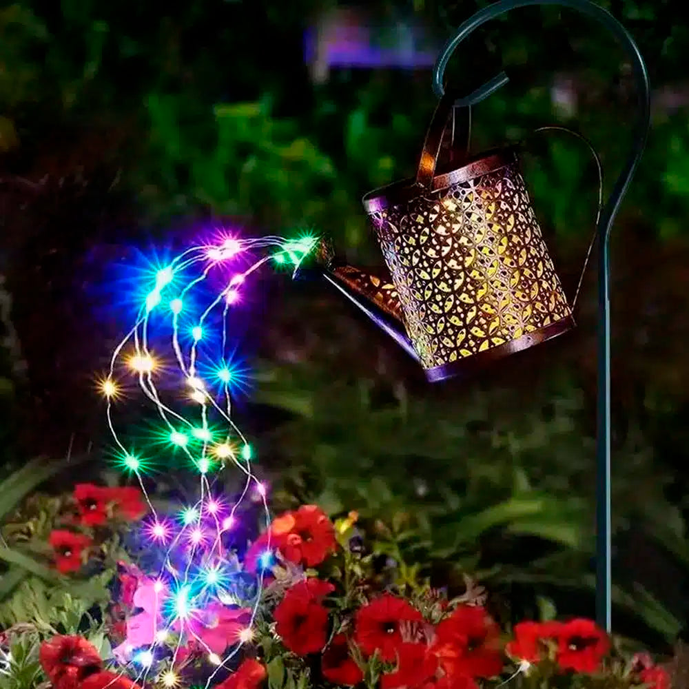 Solar Powered Watering Can LED Lamp for the Garden