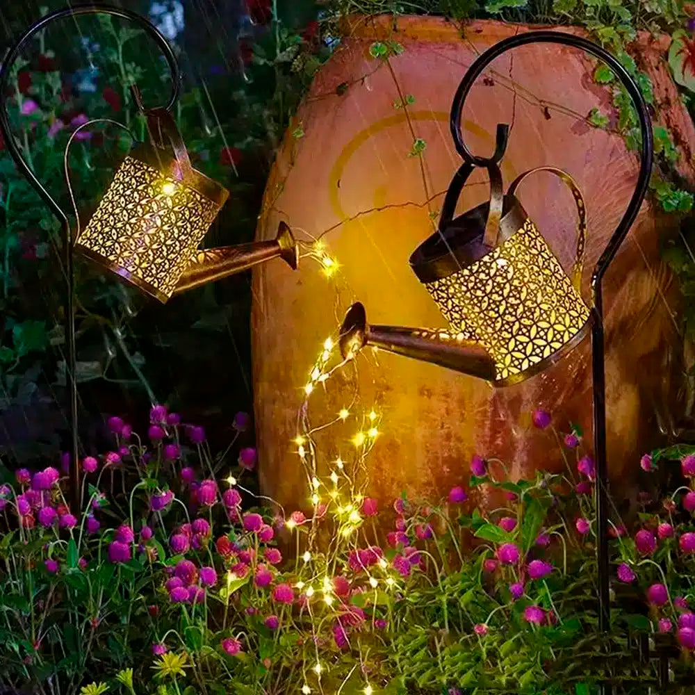 Solar Powered Watering Can LED Lamp for the Garden