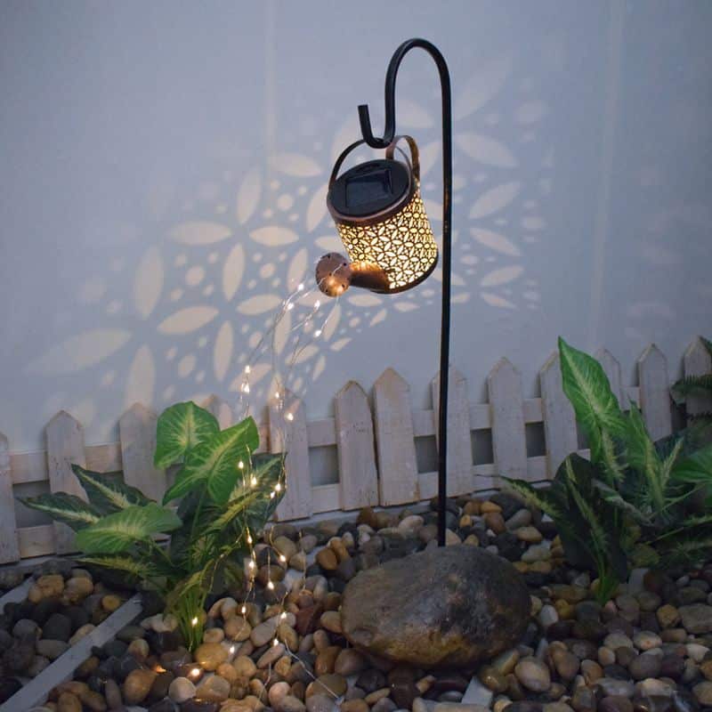 Solar Powered Watering Can LED Lamp for the Garden